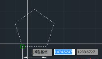 CAD如何按照比例縮放五邊形？